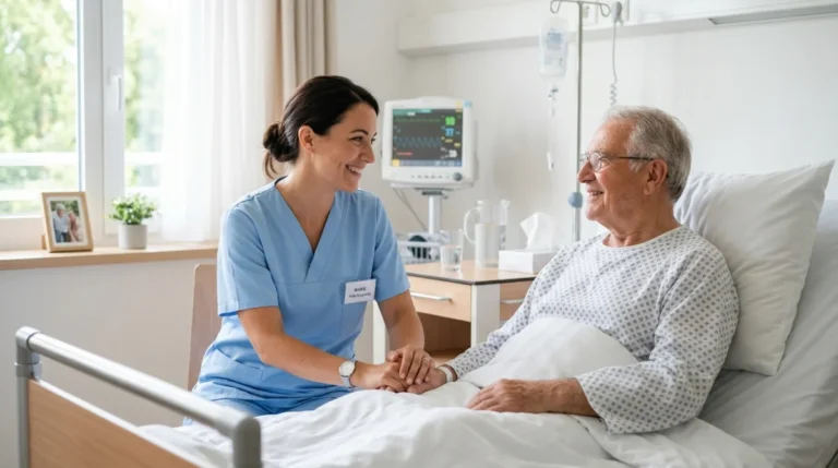 Que fait une aide soignante dans le secteur de la santé ?