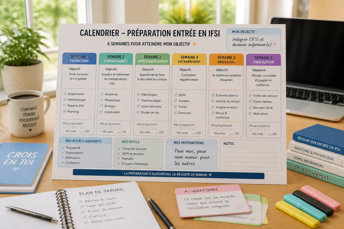 Préparer son entrée en IFSI avec une méthode efficace