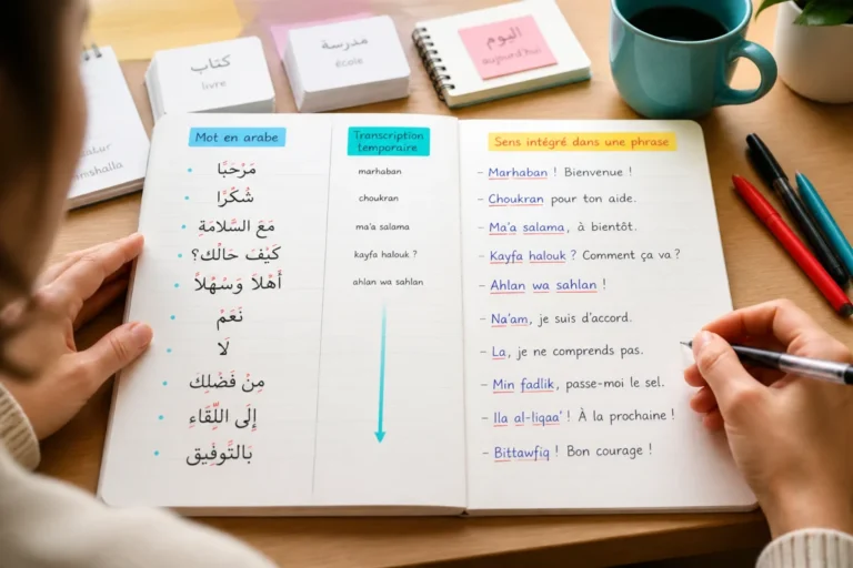 Apprendre l’arabe pour débutants avec une méthode qui progresse
